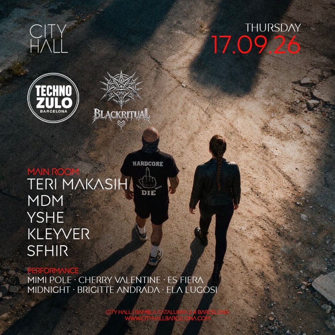 City Hall pres. TECHNOZULO x BLACKRITUAL || DOWNLOAD YOUR FREE PASS image
