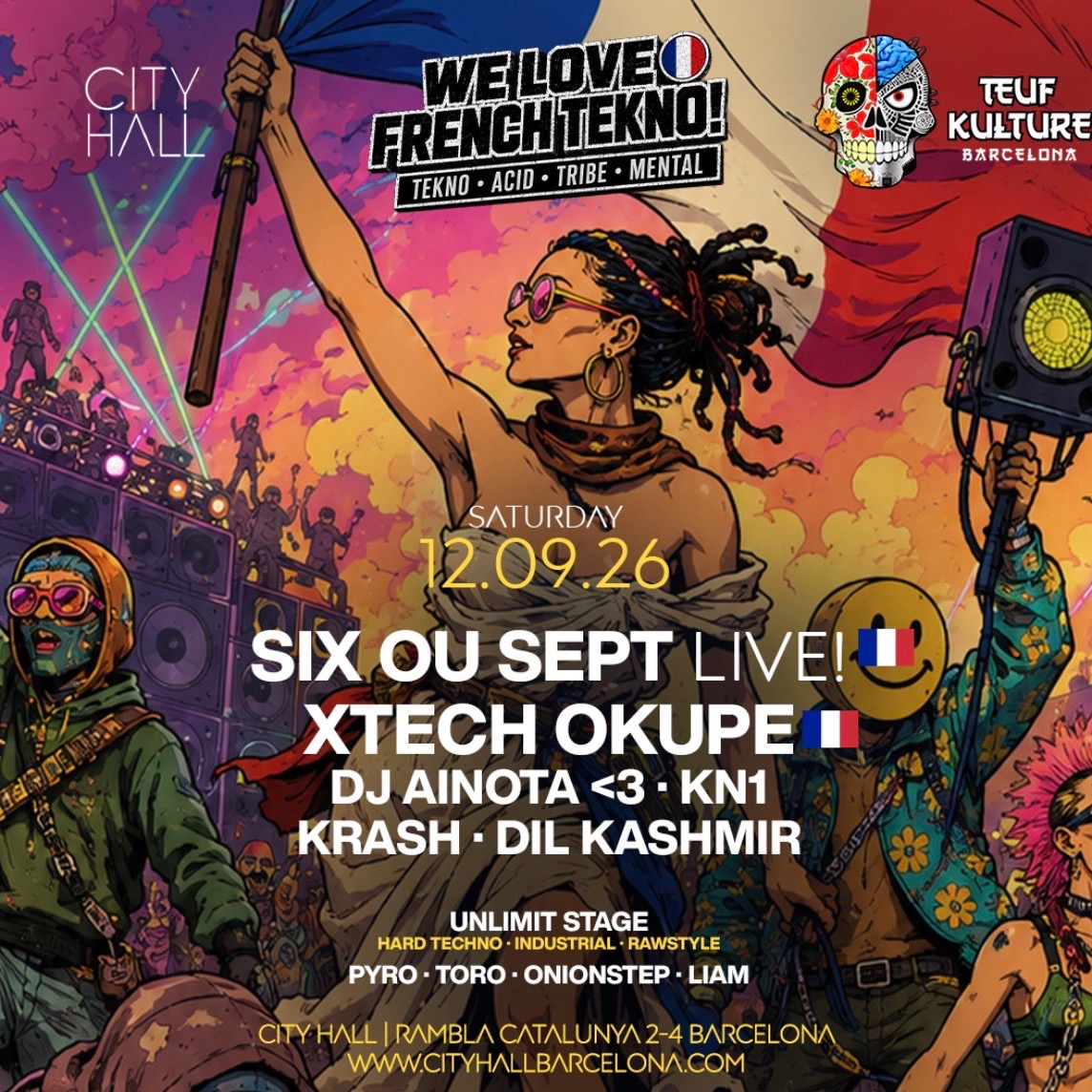 City Hall pres. WE LOVE FRENCH TEKNO · TEKNO · ACID · TRIBE · MENTAL image