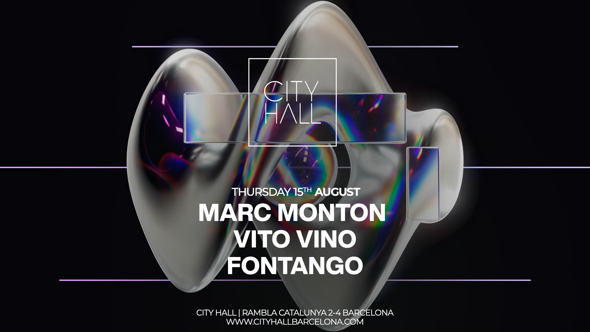 City Hall Thursday pres. MARC MONTON l LAST FREE image