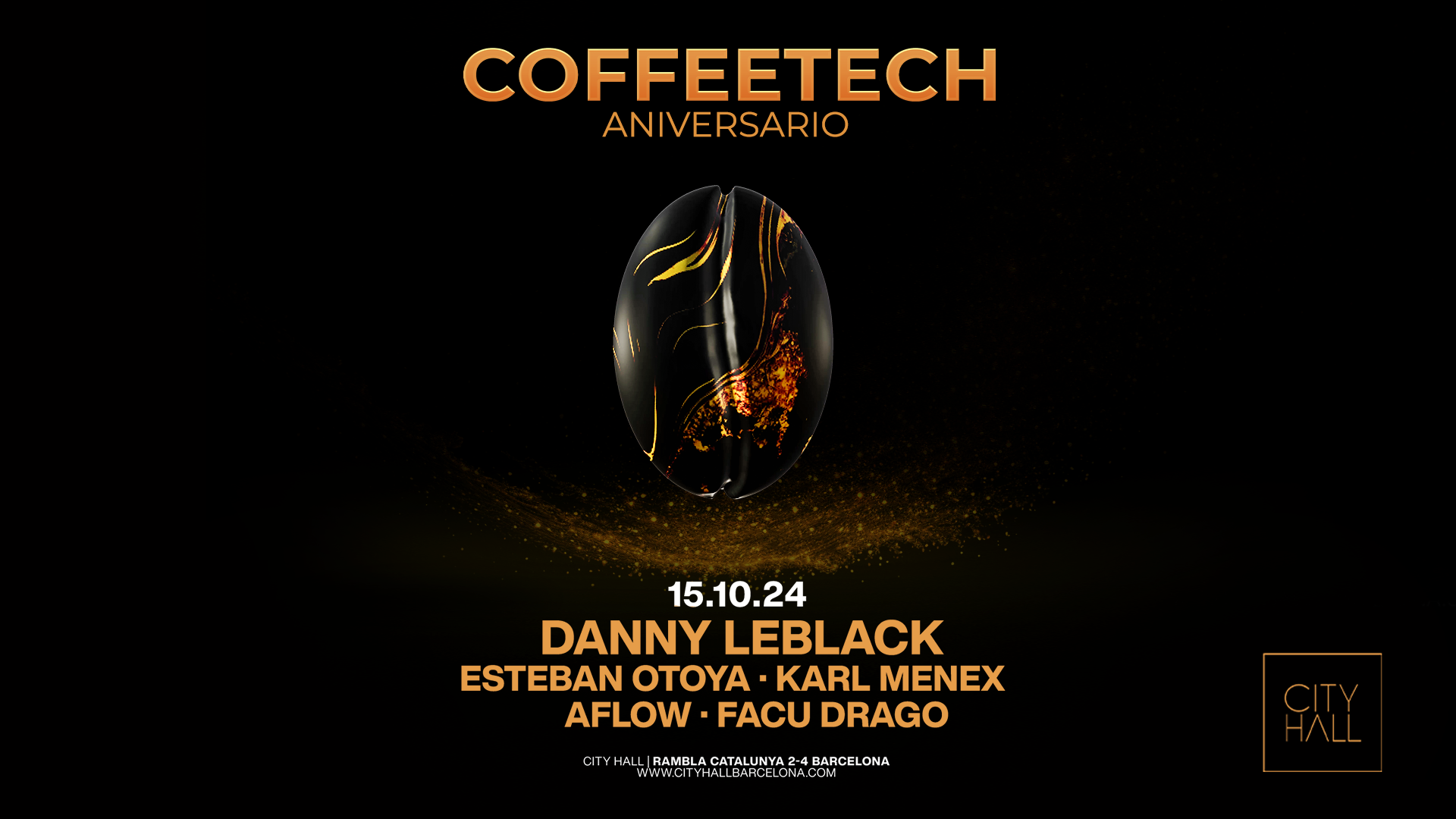 City Hall TUESDAY pres. COFFEETECH l ANIVERSARIO - GUEST LIST