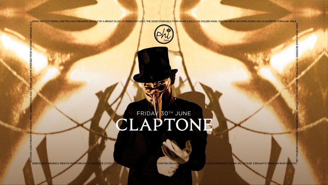 Copertina evento CLAPTONE