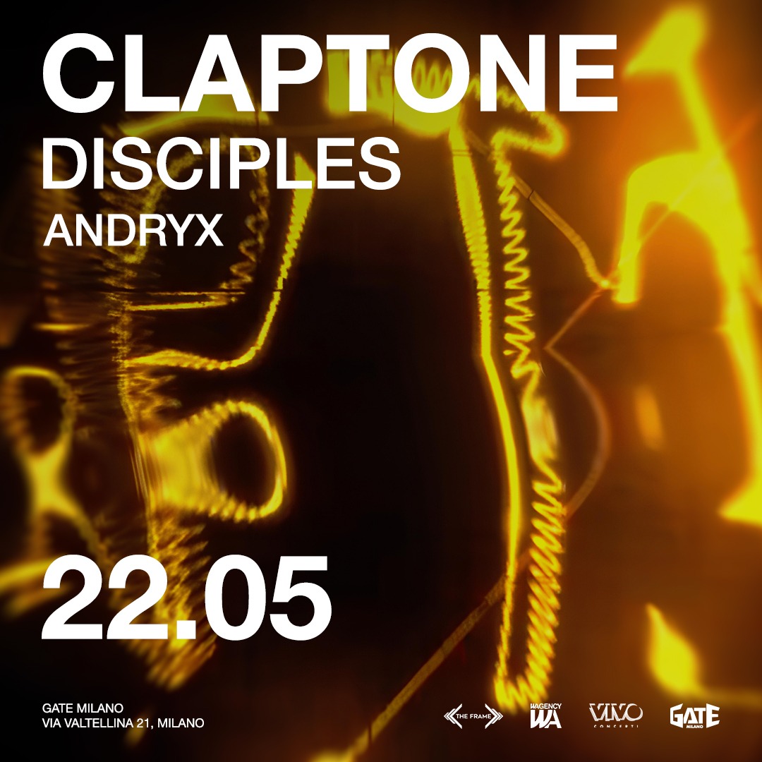 Offizielles Cover des Events Claptone, Disciples, Andryx
