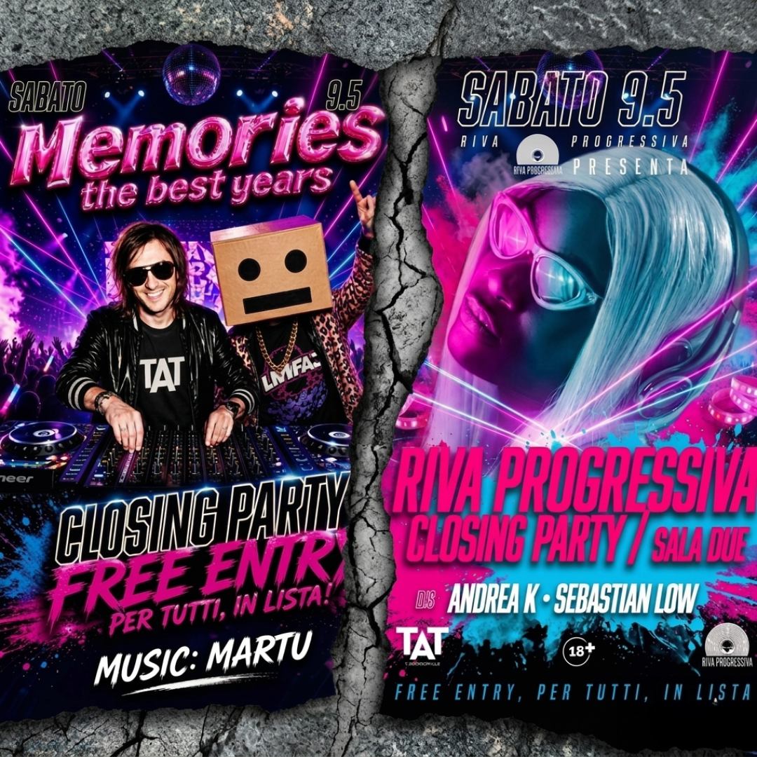 CLOSING MEMORIES+RIVA PROGRESSIVA- 9 MAGGIO image