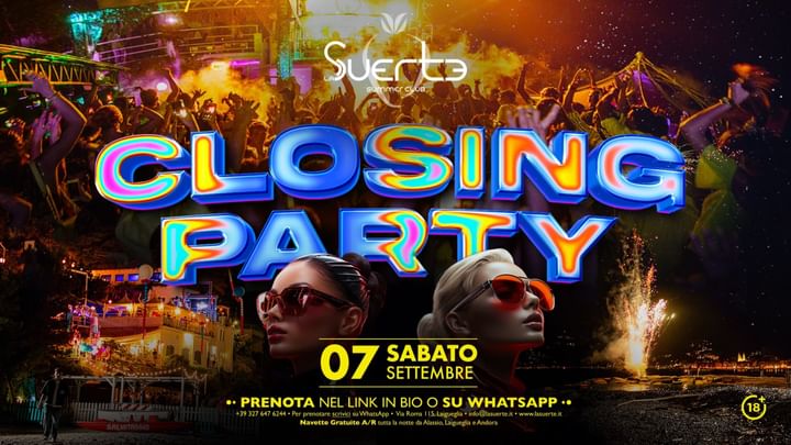 Cover for event: CLOSING PARTY - La Suerte -