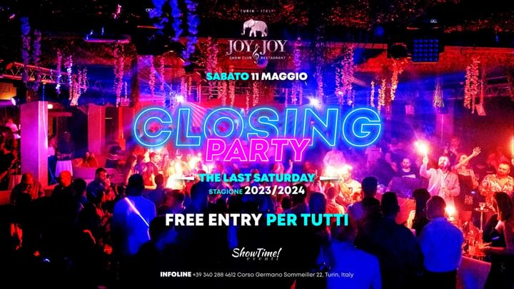 Cover for event: Closing Party - Stagione 2023/24 | @Joy&Joy