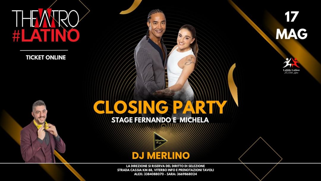 Couverture de l'événement CLOSING PARTY - Theatrò Latino