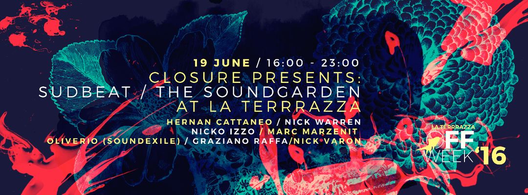 Closure presents: Sudbeat / The Soundgarden at La Terrrazza-Eventplakat