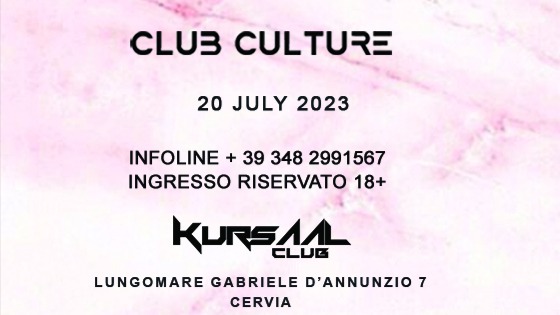 Club Culture with Ricky Montanari - Flavio Vecchi - Mat Theo - Gianni Palumbo  image