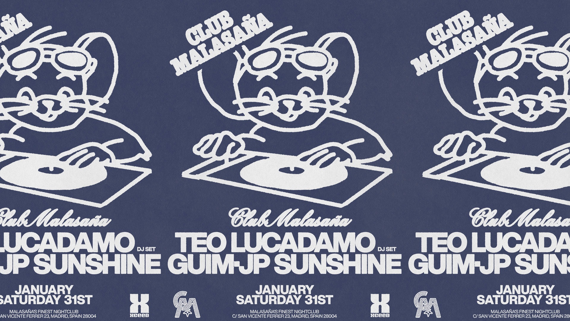 Club Malasaña ft. Teo Lucadamo (dj set) + Guim + JP Sunshine image
