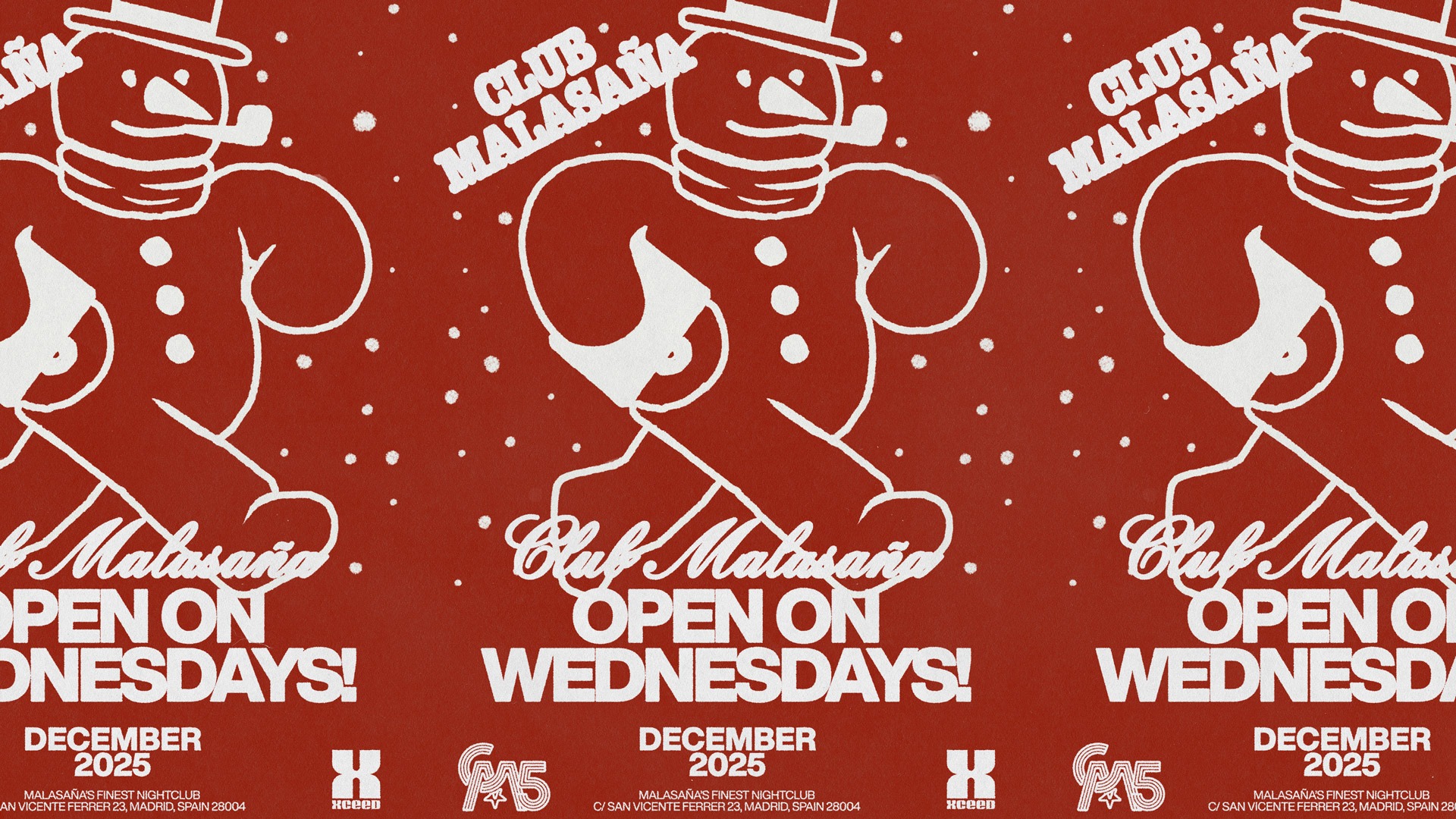 Club Malasaña: Open on Wednesday! image