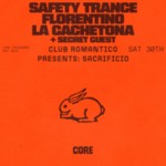 Club Romantico presents sacrificio w/ Safety Trance + Florentino + La Cachetona image