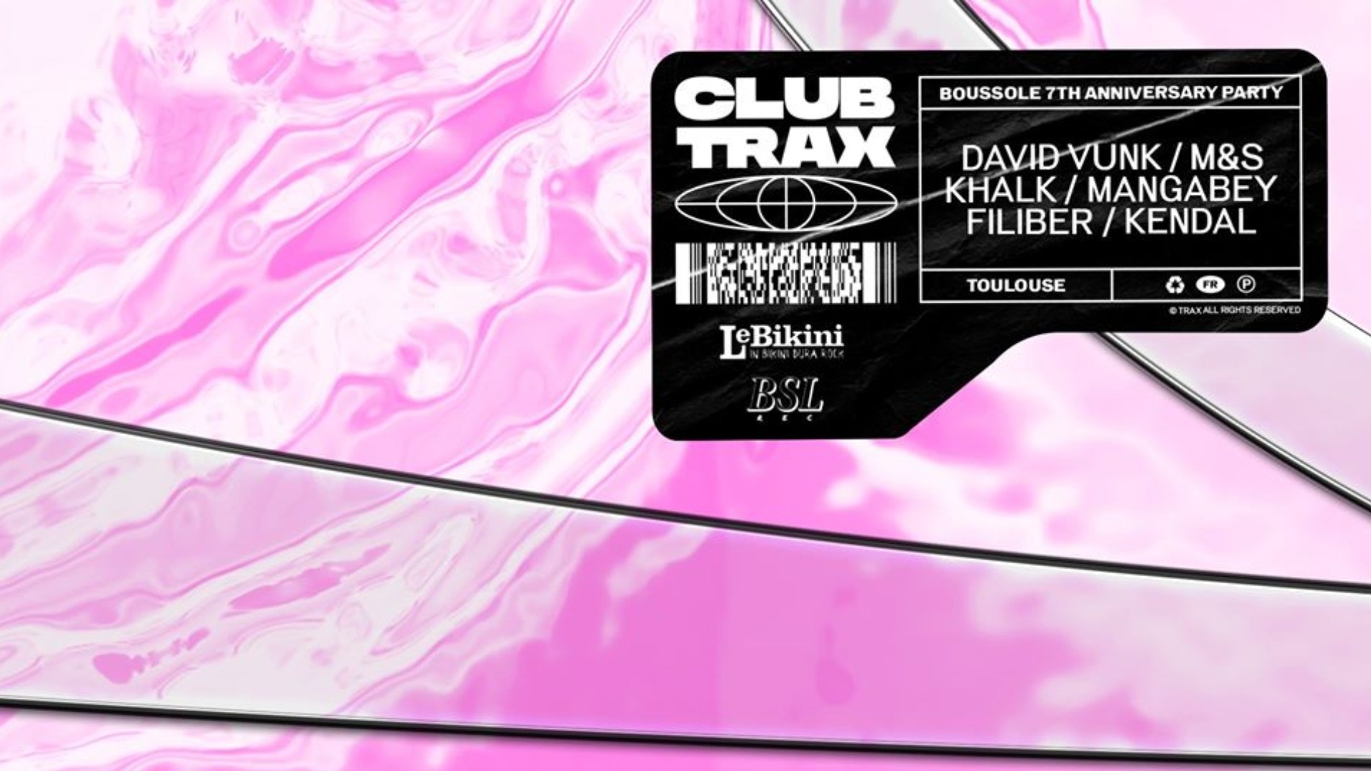 Club Trax x Boussole Records : David Vunk • Le Bikini image