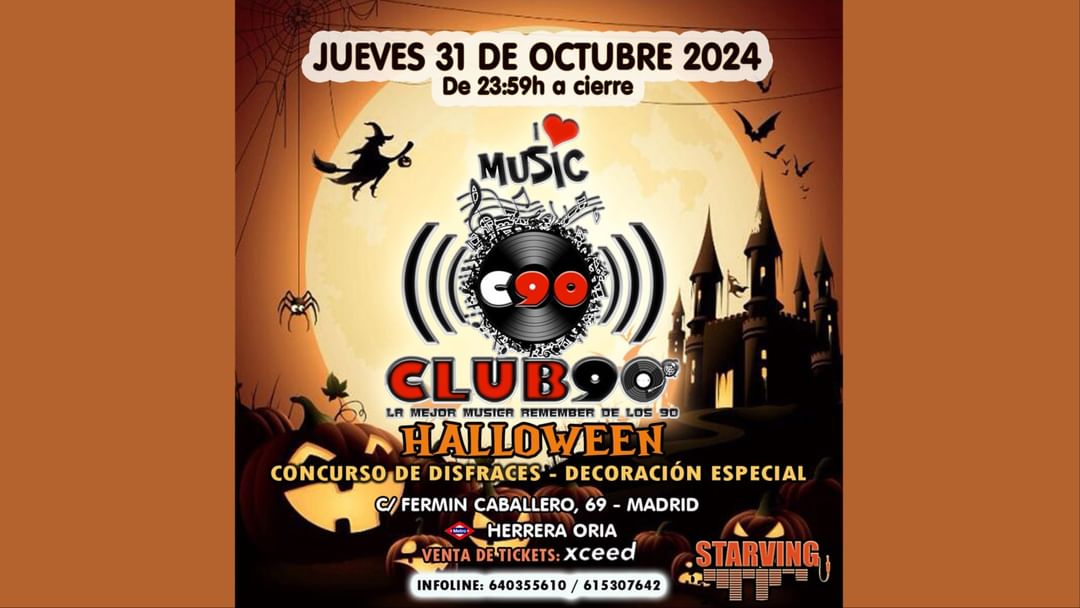 Couverture de l'événement Club90 Especial Halloween