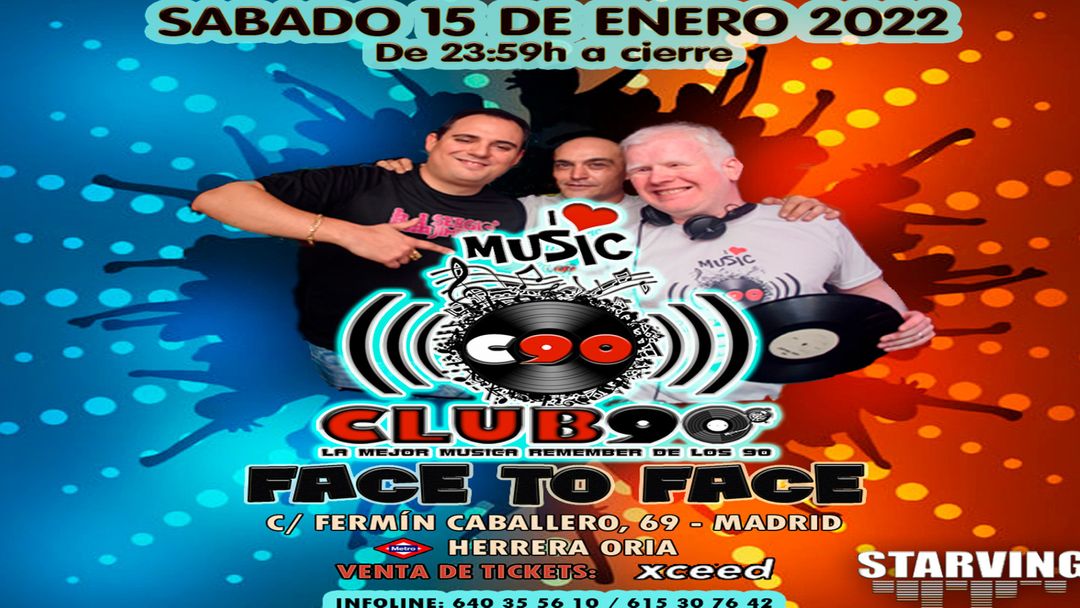 Capa do evento Club90 Face to Face
