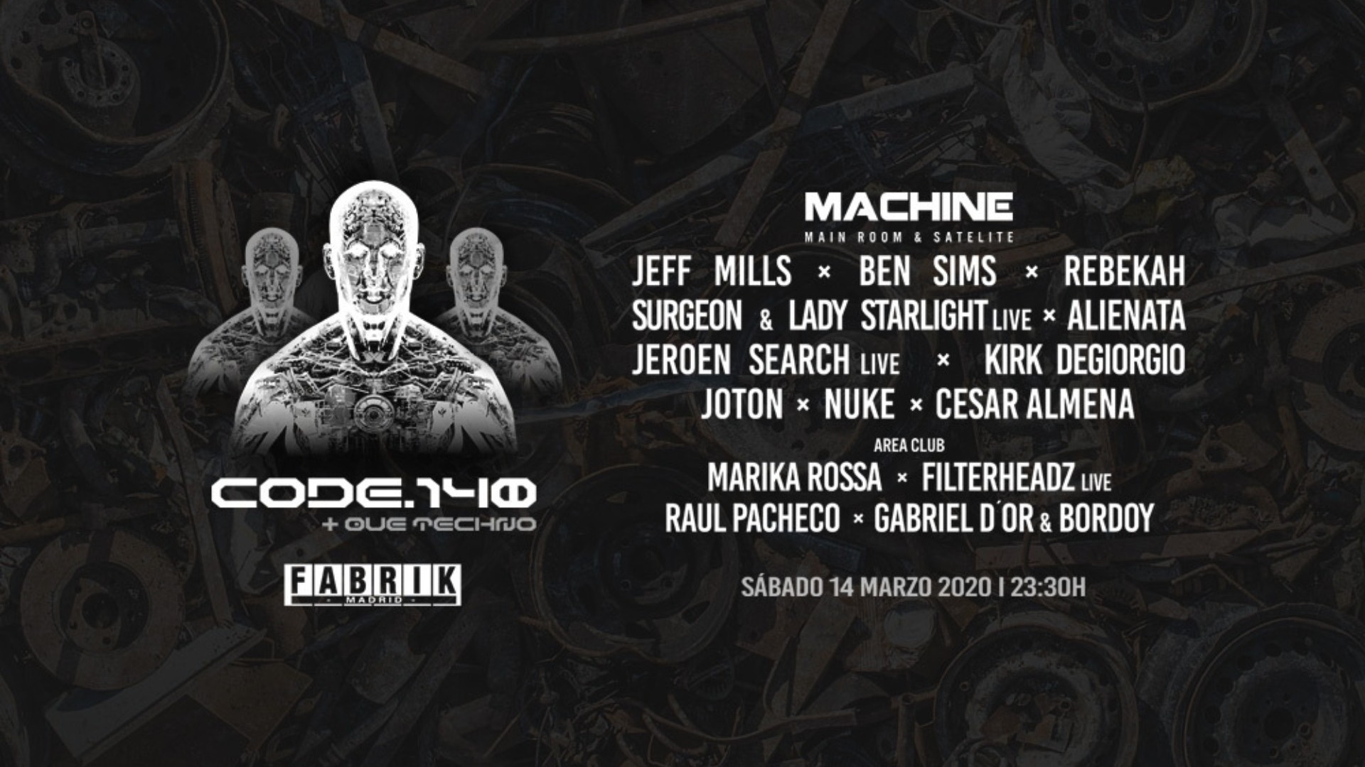 Code 140 - Jeff Mills [EVENTO APLAZADO] image