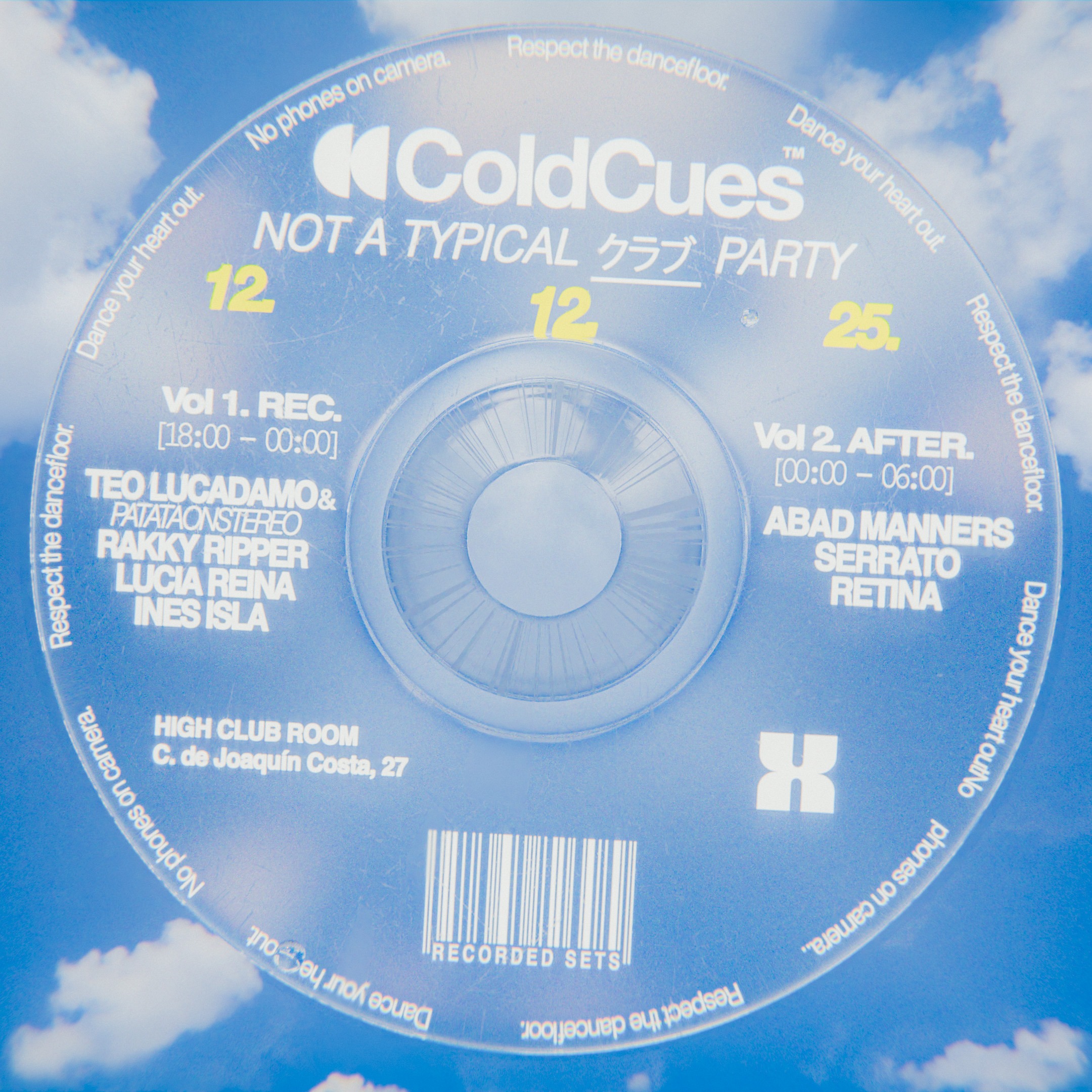 COLDCUES #21 w/ Teo Lucadamo & PatataOnStereo, Rakky Ripper, Ines Isla, Lucia Reina  image