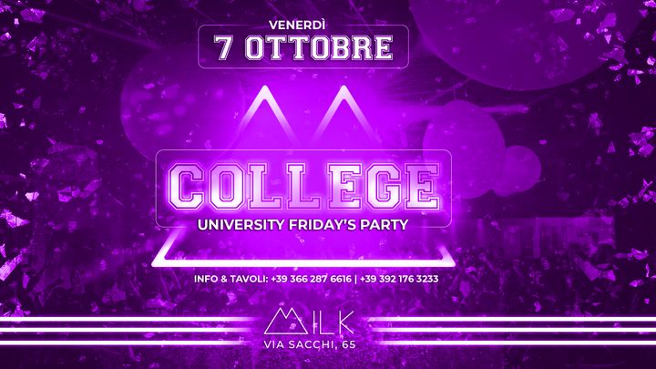 Cover for event: COLLEGE 07.10.2022