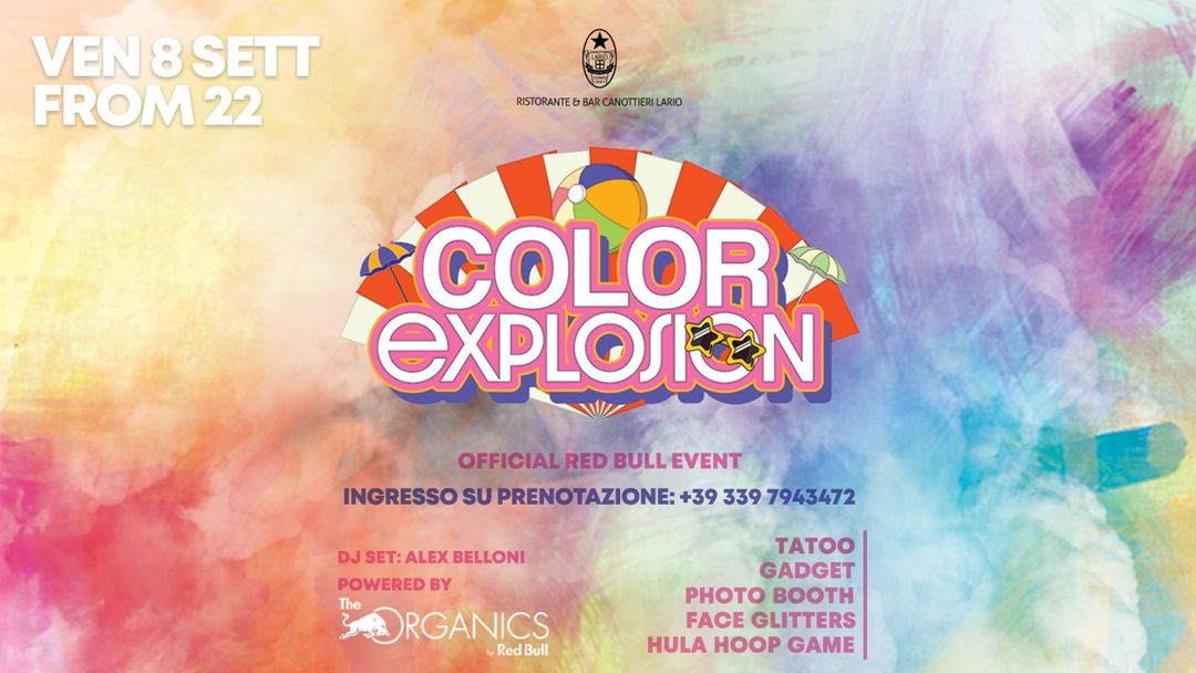 Cartel del evento Color Exposion - Official Red Bull Party