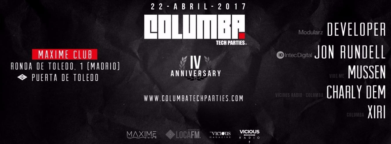 COLUMBA 4º ANIV. \\ DEVELOPER+JON RUNDELL image
