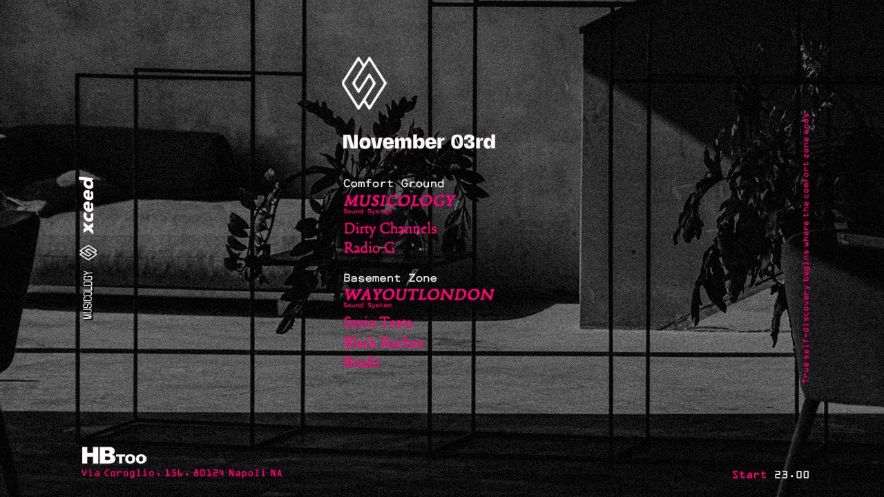 Comfort Zone #3 with Musicology & Wayoutlondon : Dirty Channels  image