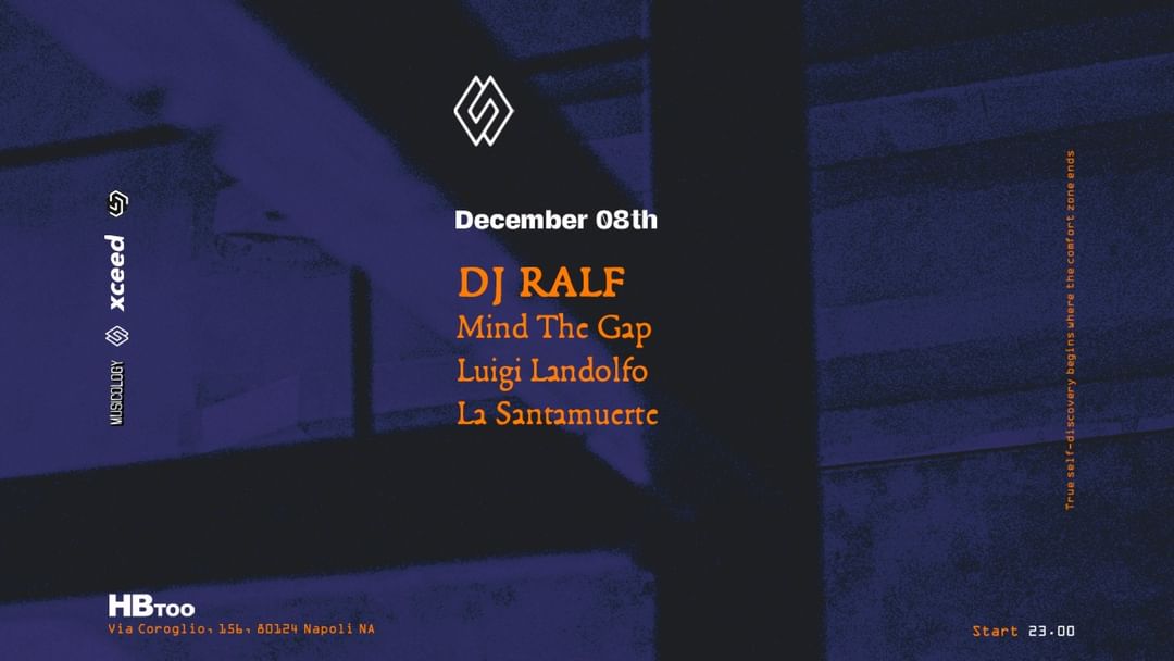 Comfort Zone #8 With Ralf - Mind The Gap - Luigi Landolfo - La Santamuerte event cover