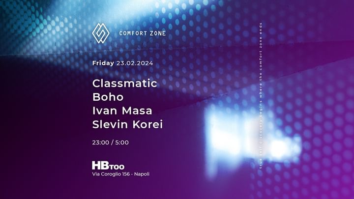 Cover for event: Comfort zone X Hbtoo / with \ Classmatic - Boho - Ivan Masa - Slevin Korei