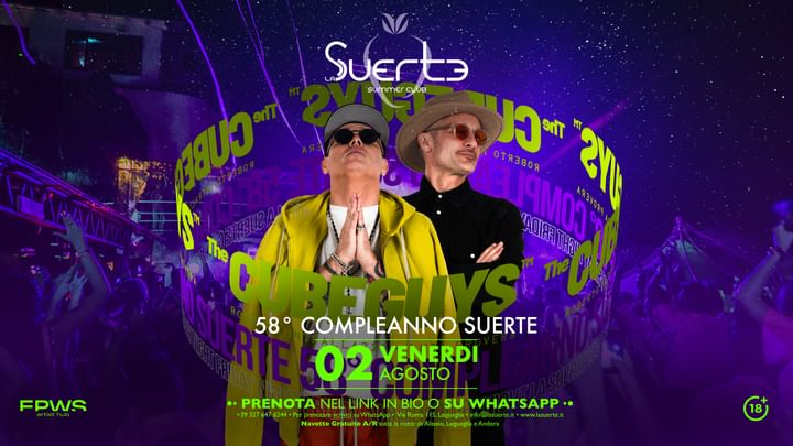 Cover for event: Compleanno “La Suerte” w/ Cube Guys