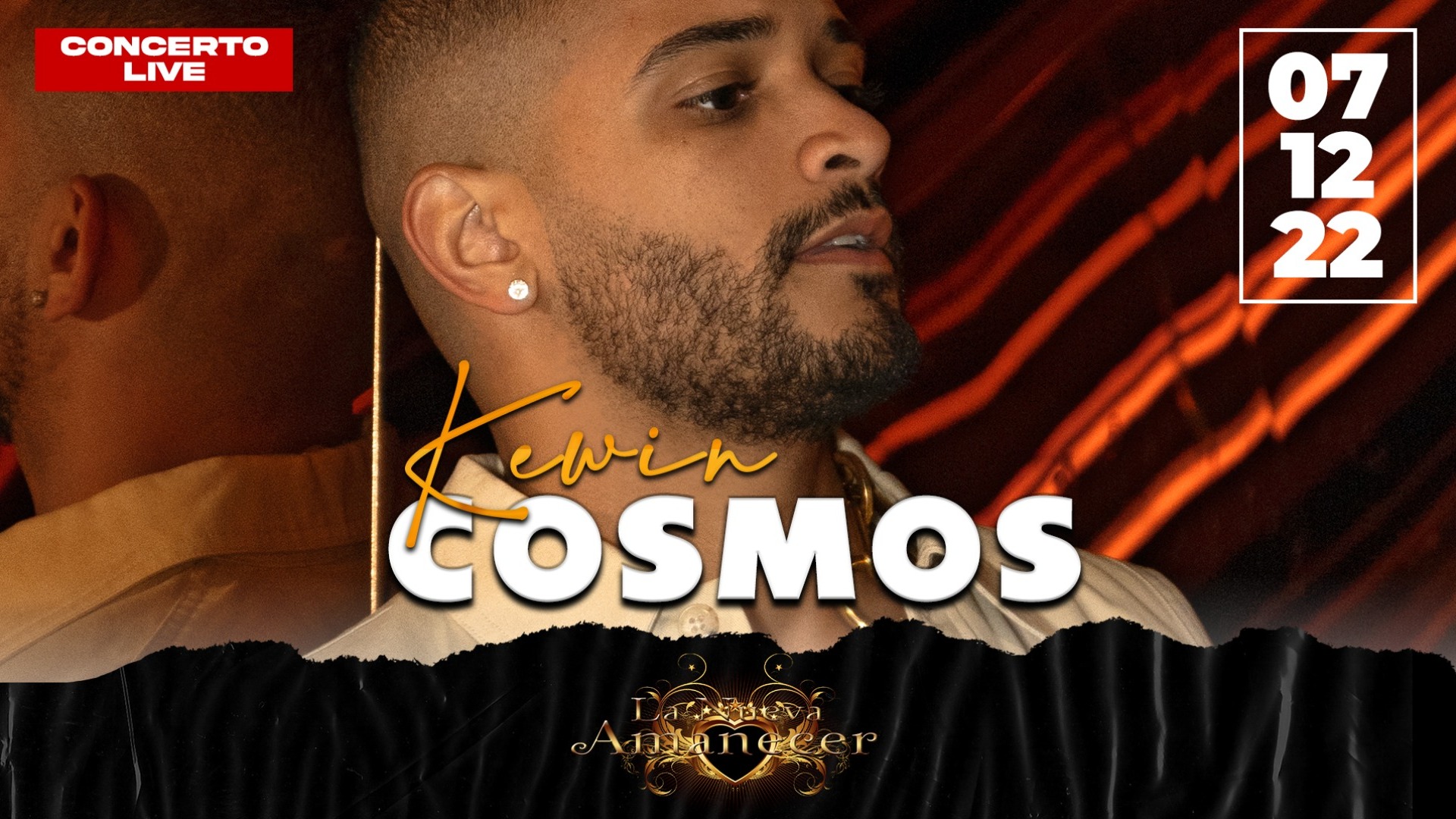 CONCERTO LIVE BACHATA w/special guest KEWIN COSMOS  image