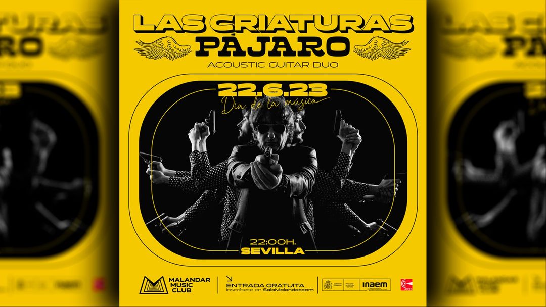 Couverture de l'événement Concierto de PÁJARO / Las criaturas