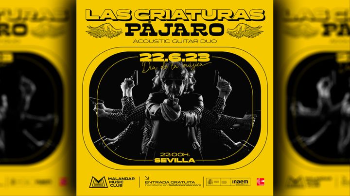 Cover for event: Concierto de PÁJARO / Las criaturas
