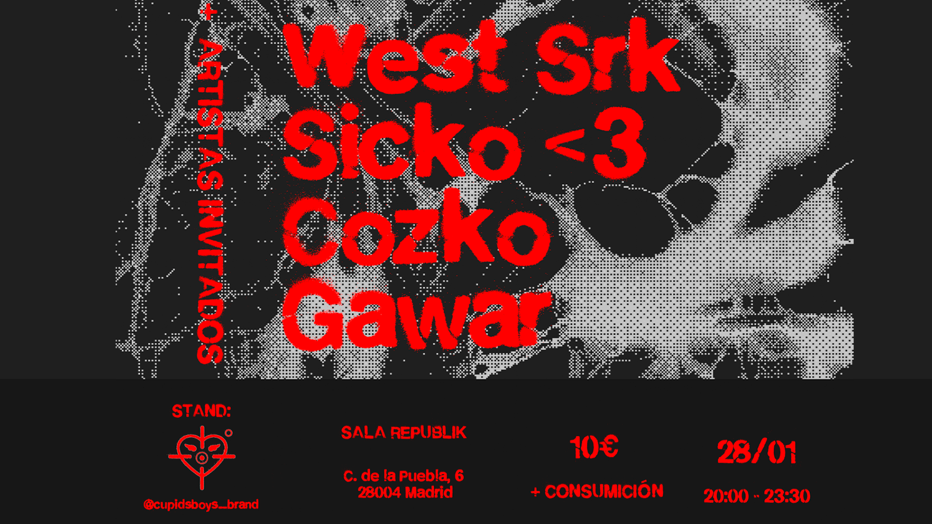 Concierto West Srk, Sicko <3, Cozko, Gawar image