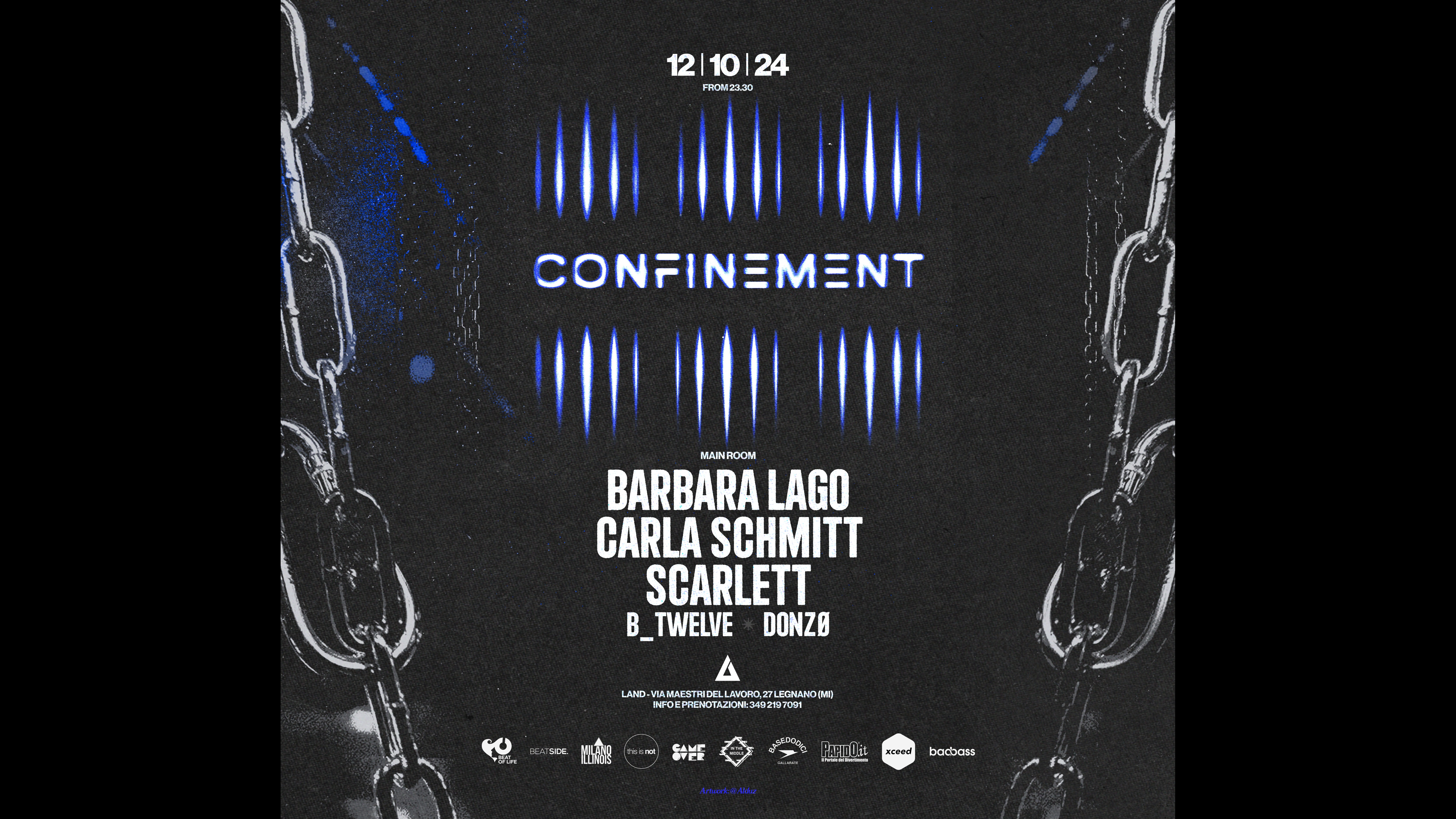 Confinement w/ Barbara Lago &  Carla Schmitt & Scarlett | 12.10 @Land Legnano image