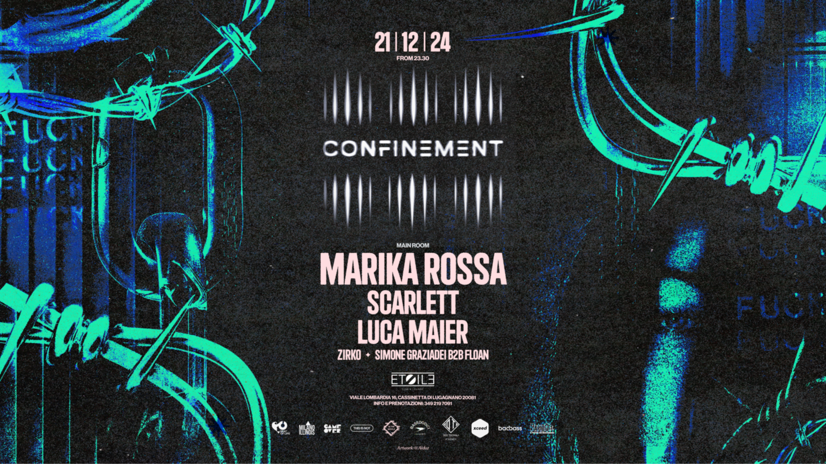 Confinement w/ Marika Rossa, SCARLETT, Luca Maier | 21.12 @Etoile