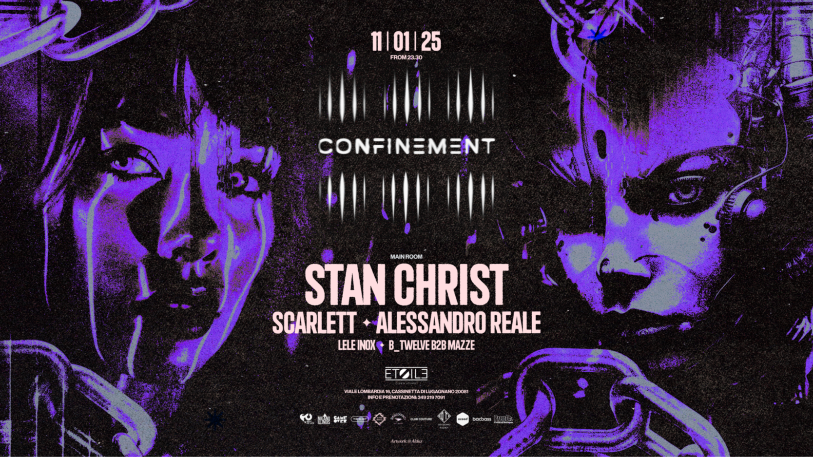 Confinement w/ STAN CHRIST, SCARLETT, ALESSANDRO REALE  | 11.01 @Etoile image