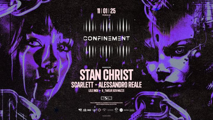 Cover for event: Confinement w/ STAN CHRIST, SCARLETT, ALESSANDRO REALE  | 11.01 @Etoile