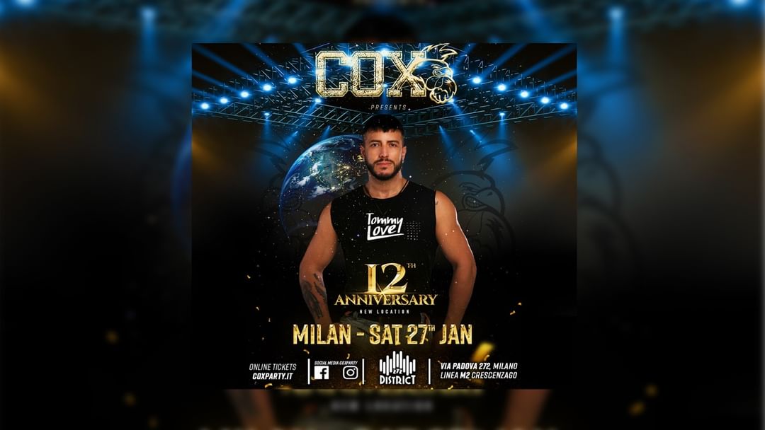 COX ANNIVERSARY - 12 Years -Eventplakat