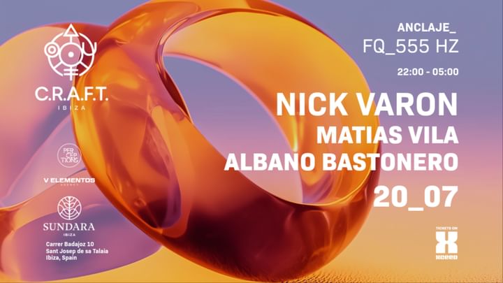 Cover for event:  C.R.A.F.T. pres: Nick Varon, Matias Vila, Albano Bastonero