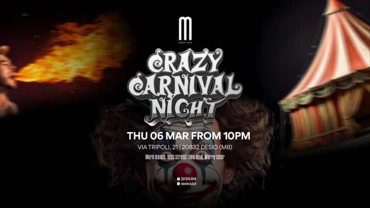 Cover for event: CRAZY CARNIVAL NIGHT