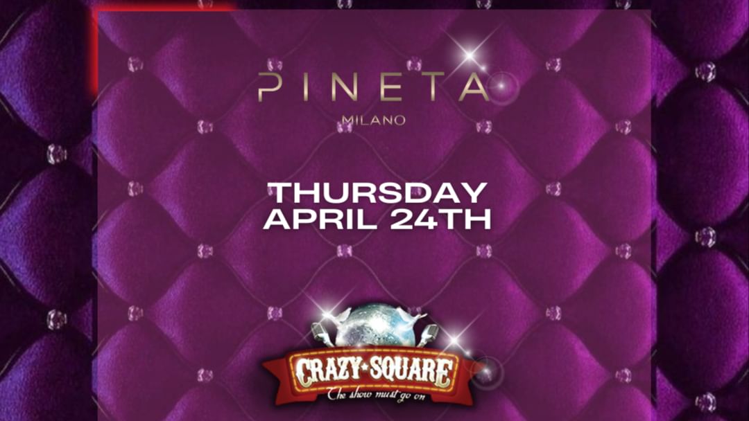 Crazy Square Night-Eventplakat