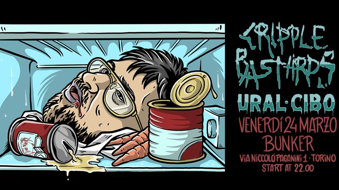 Cartell de l'esdeveniment CRIPPLE BASTARDS & FRIENDS | live