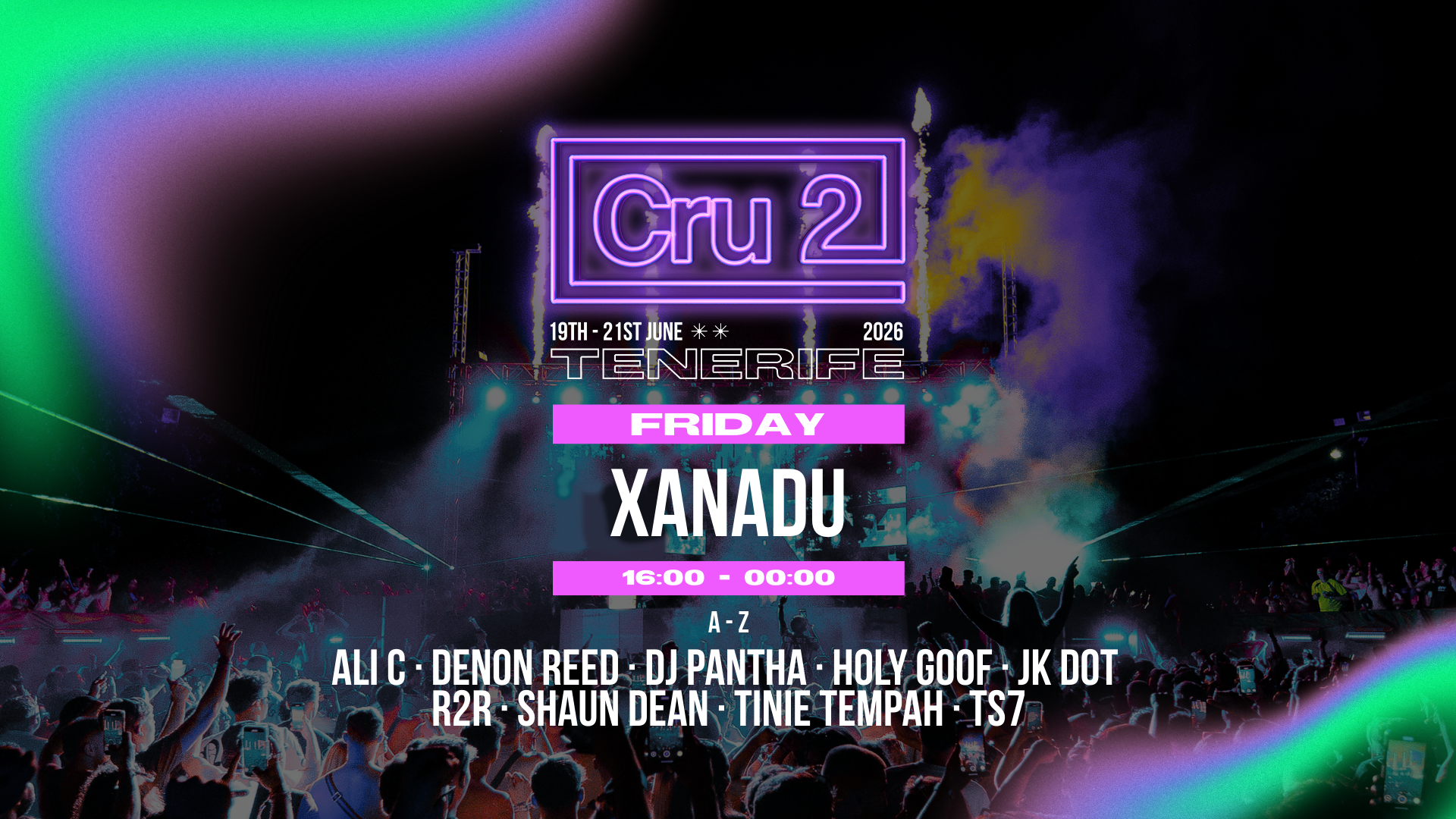 Cru2 Tenerife Friday: Opening Party - Tinie Tempah, Holy Goof + More image