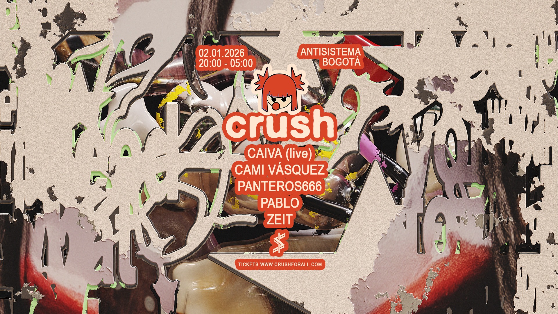 CRUSH: Caiva, Cami Vásquez, Panteros666, Pablo, Zeit image