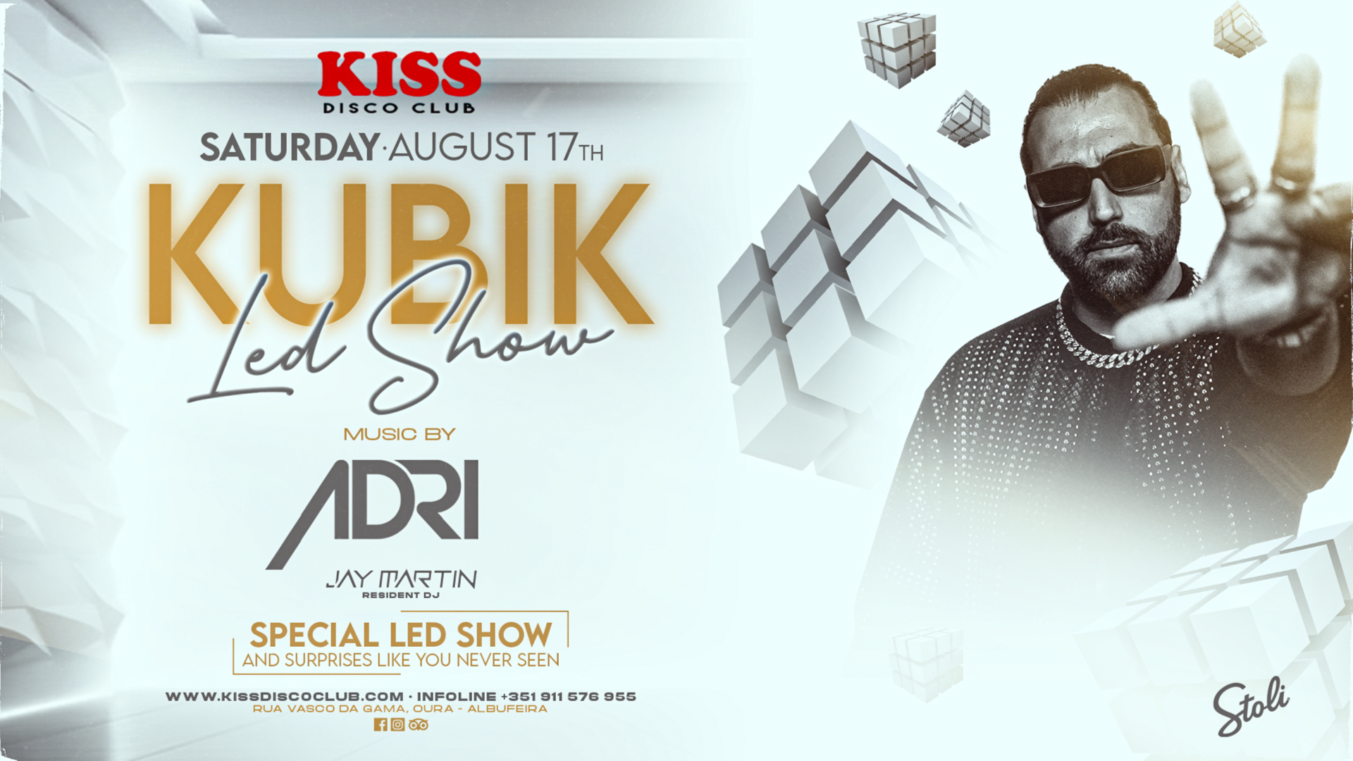 KUBIC LED SHOW PARTY // DJ ADRI FROM IBIZA  // SATURDAY NIGHT