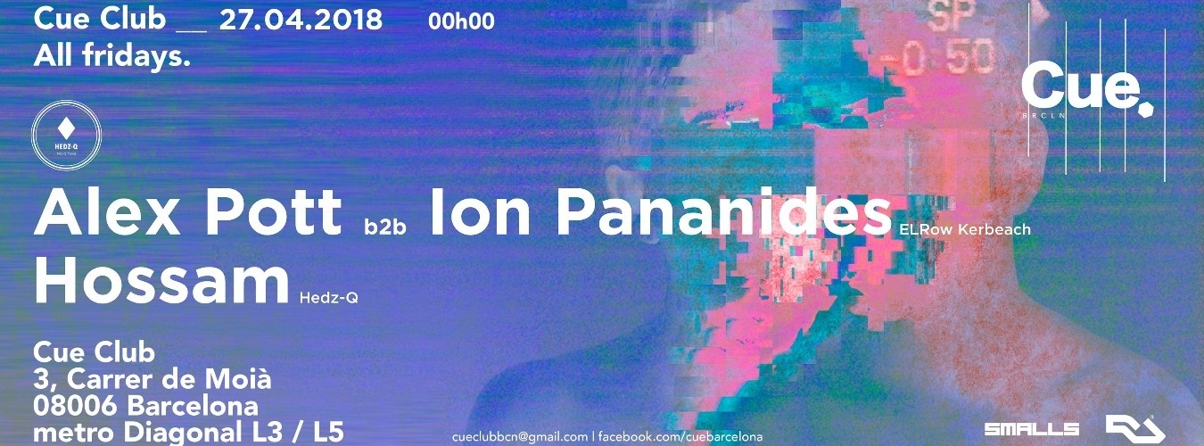 CUE club 27.04.18 | Alez Pott b2b Ion Panadines - Hossam image