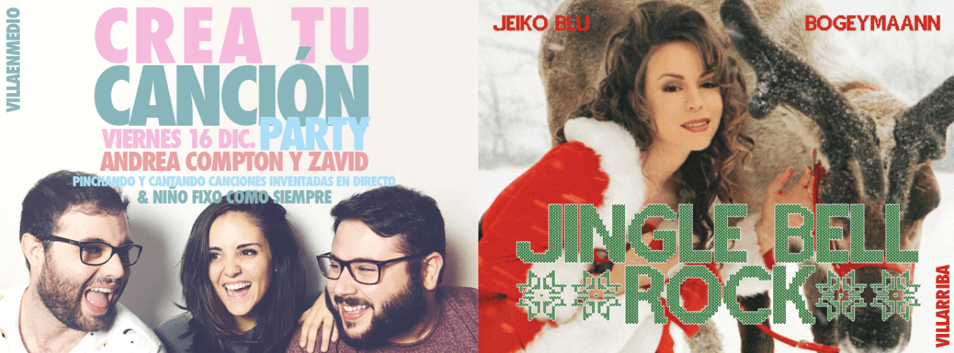 #CUENCAclub - Pirandello II: CREA TU CANCIÓN PARTY con Andrea Compton y Zavid  + JINGLE BELL ROCK image