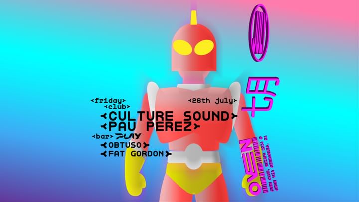 Cover for event: Culture Sound +  Pau Pérez / Bar: Obtuso + Fat Gordon