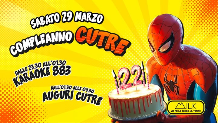 Cover for event: CUTRE - 22° COMPLEANNO