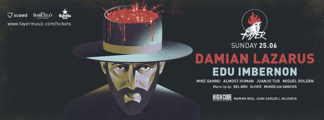 Copertina evento Damian Lazarus  & Edu Imbernon | Fayer