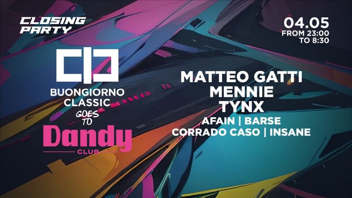 Cover for event: DANDY CLUB W/ BUONGIORNO CLASSIC