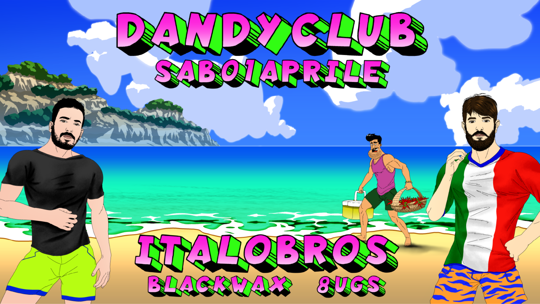 DANDY CLUB W/ ITALOBROS - BLACK WAX - 8UGS image
